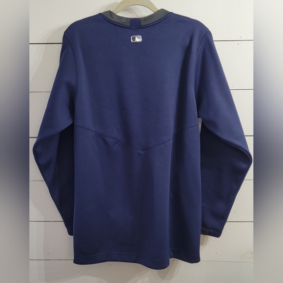 Nike Tampa Bay Rays Sweatshirt Mens Large Dri Fit Therma Pullover Baseball NKA6 - Picture 2 of 7